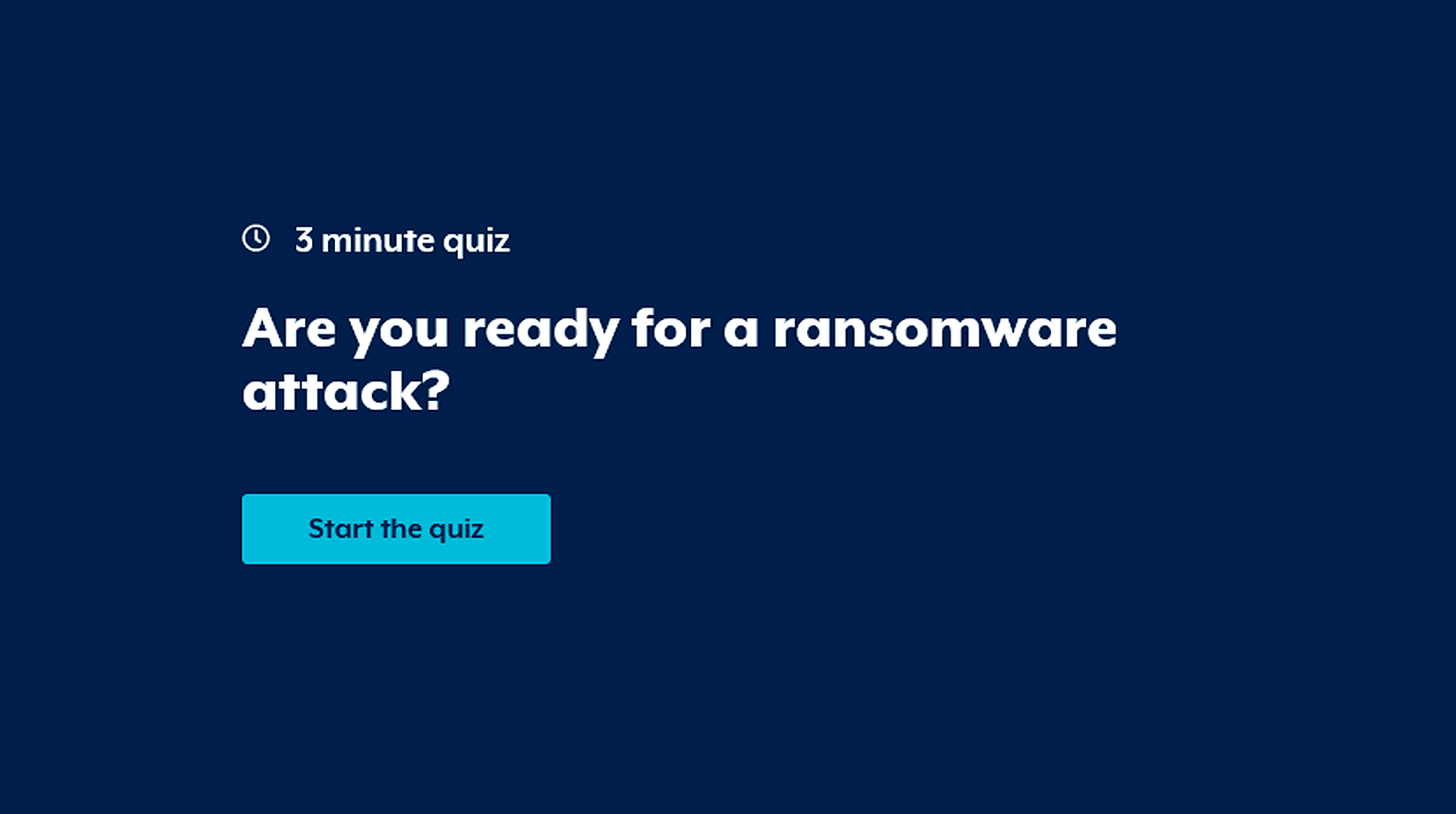 Start The Ransomware Quiz